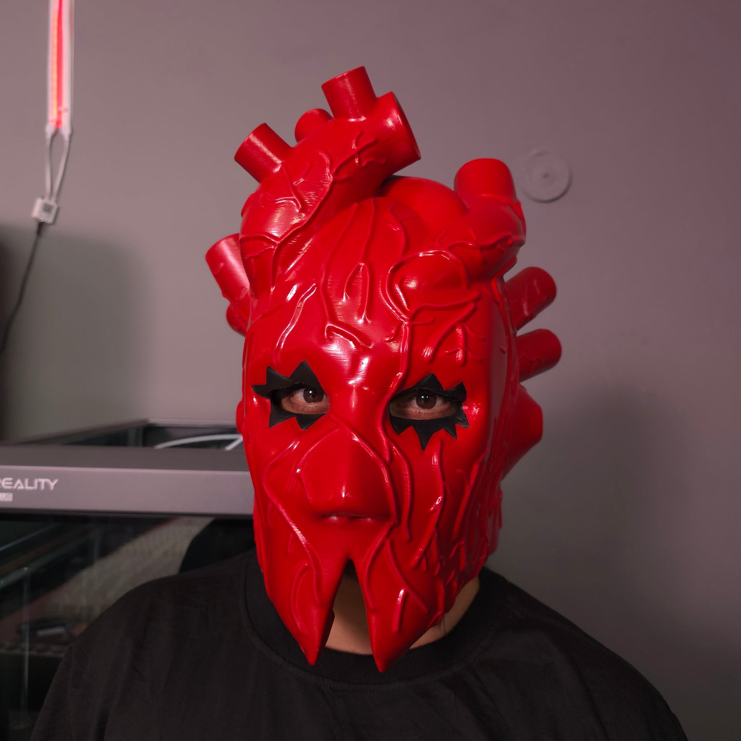 Mascara magnetica personaje Shin de Dorohedoro impresa en 3D
