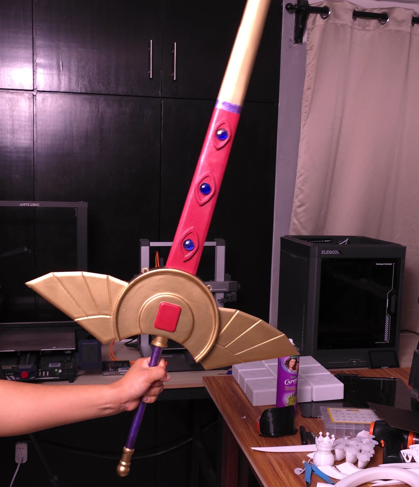Espada impresa en 3d del Emperador Zero Lelouch de CODE GEASS
