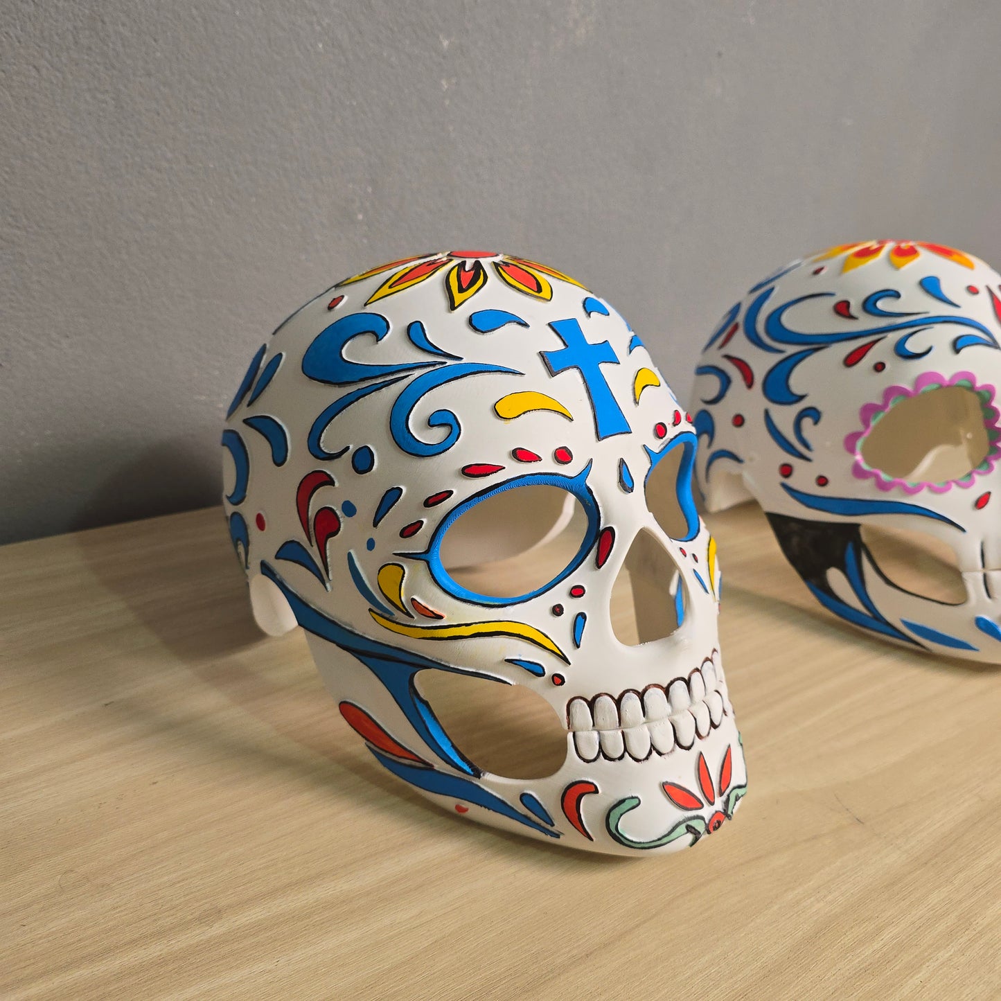 Mascara magnetica de Catrina impresa en 3D
