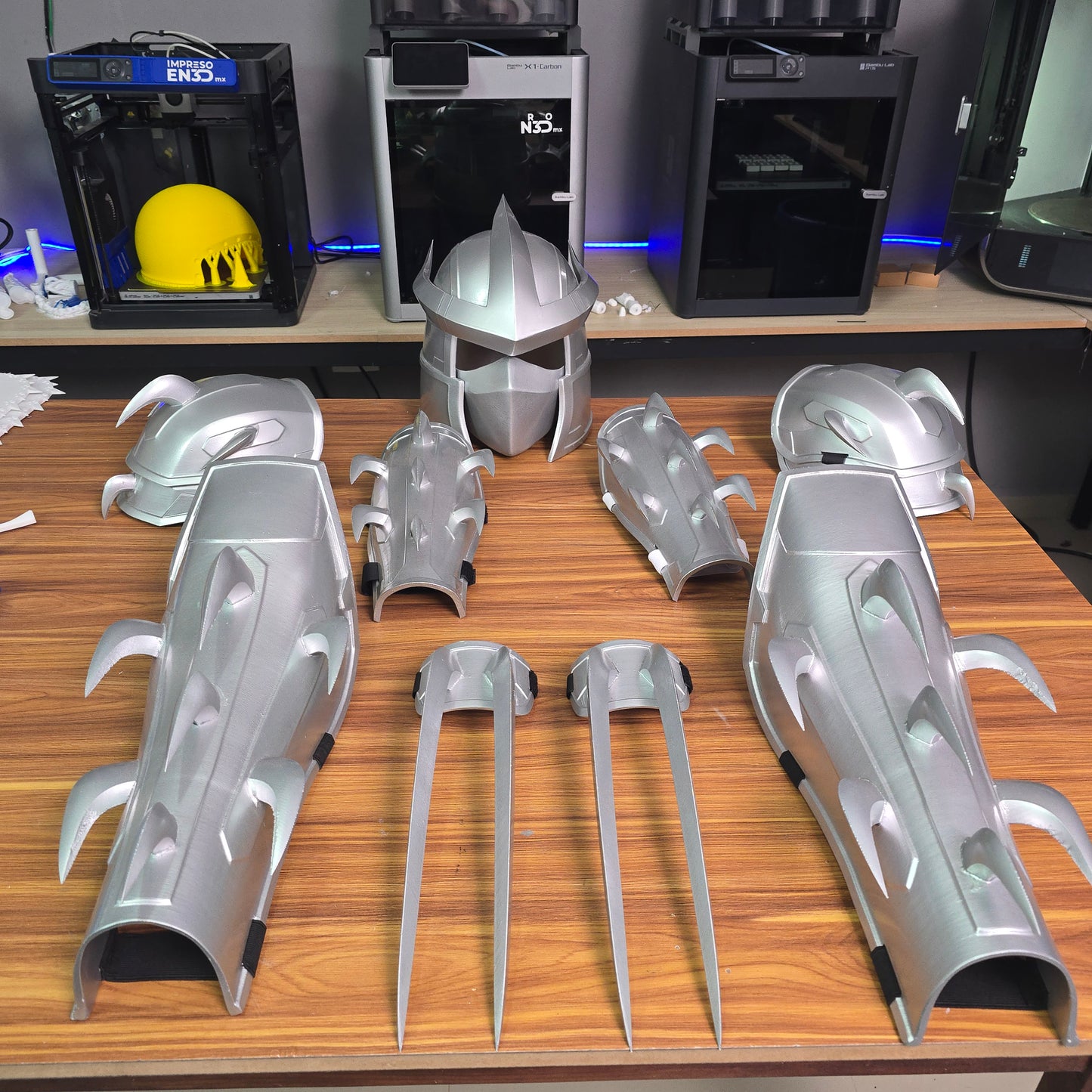 Armadura completa impresa en 3D de Shredder, destructor de las tortugas ninja