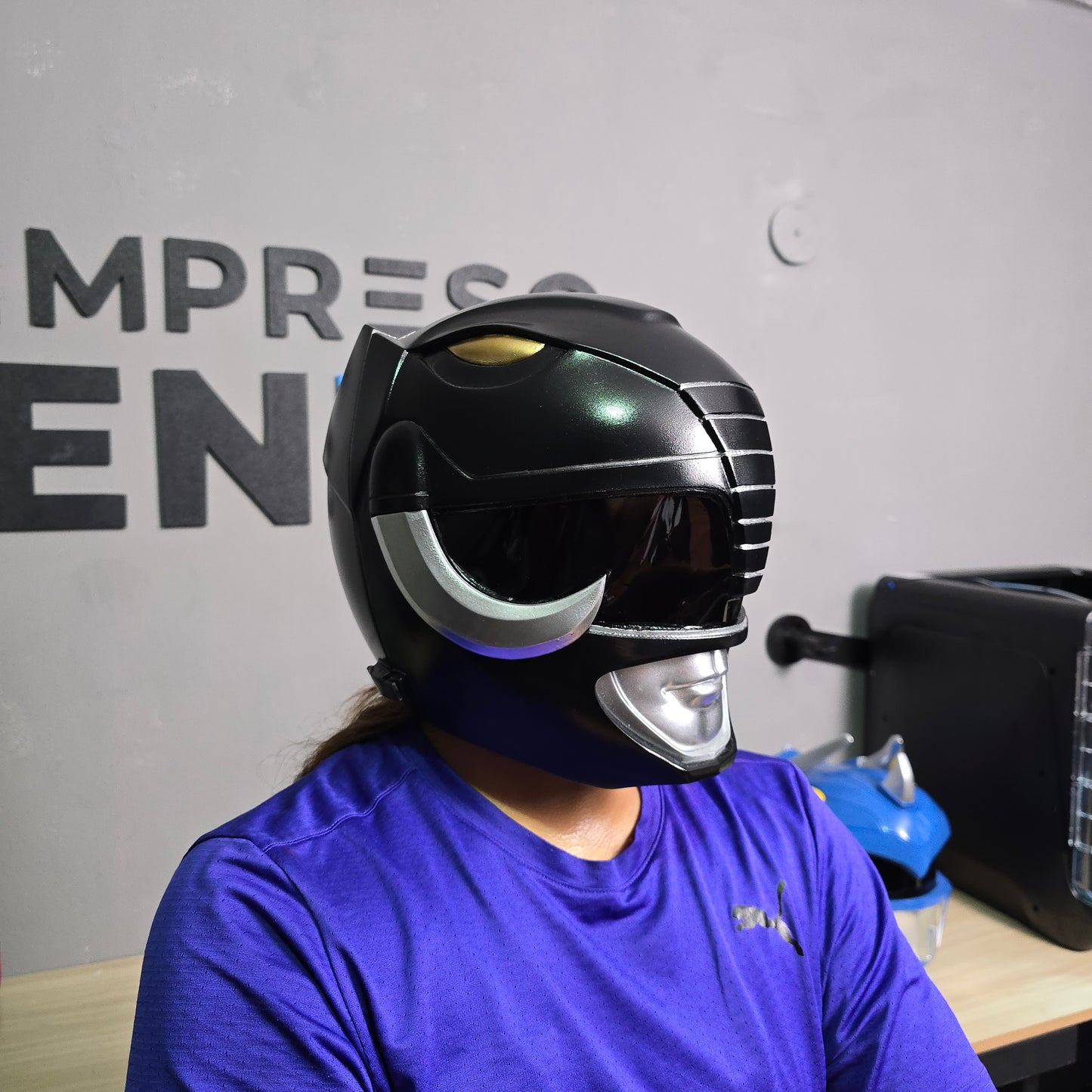 Casco magnético del Ranger negro