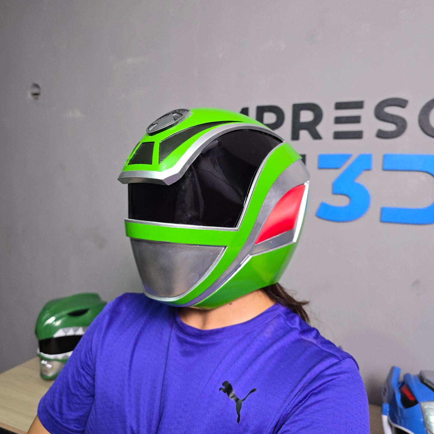Casco magnético del Ranger verde SPD (Green ranger SPD)