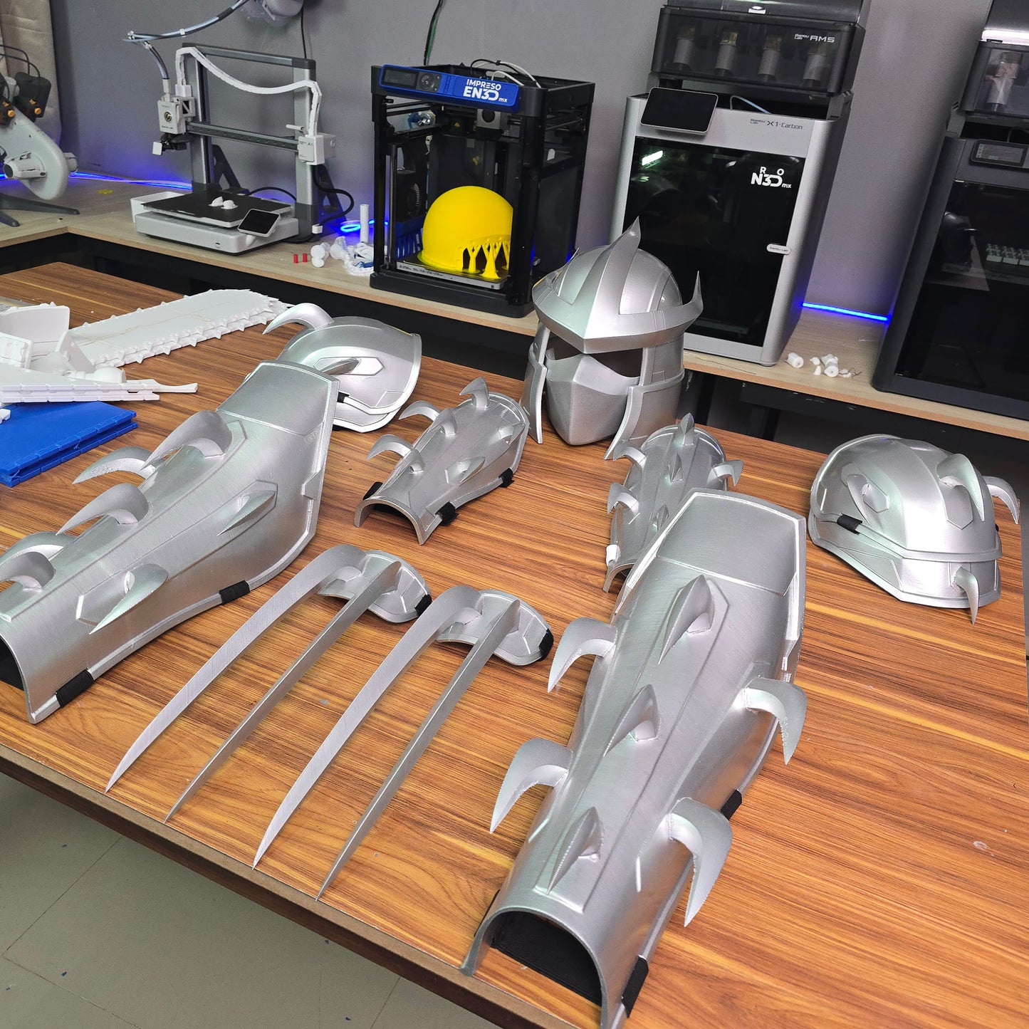 Armadura completa impresa en 3D de Shredder, destructor de las tortugas ninja
