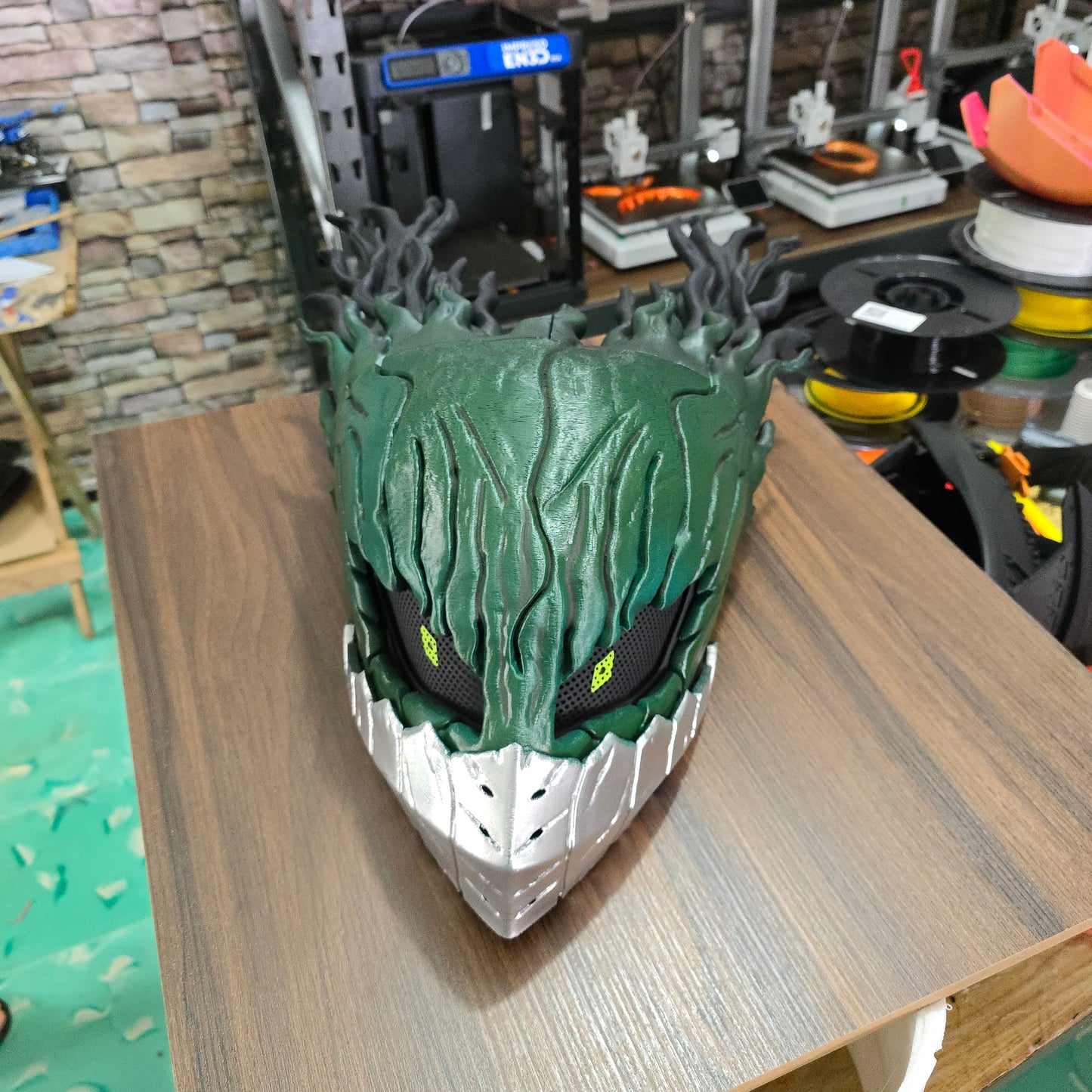 Casco magnético de Deku Vigilante impreso en 3D