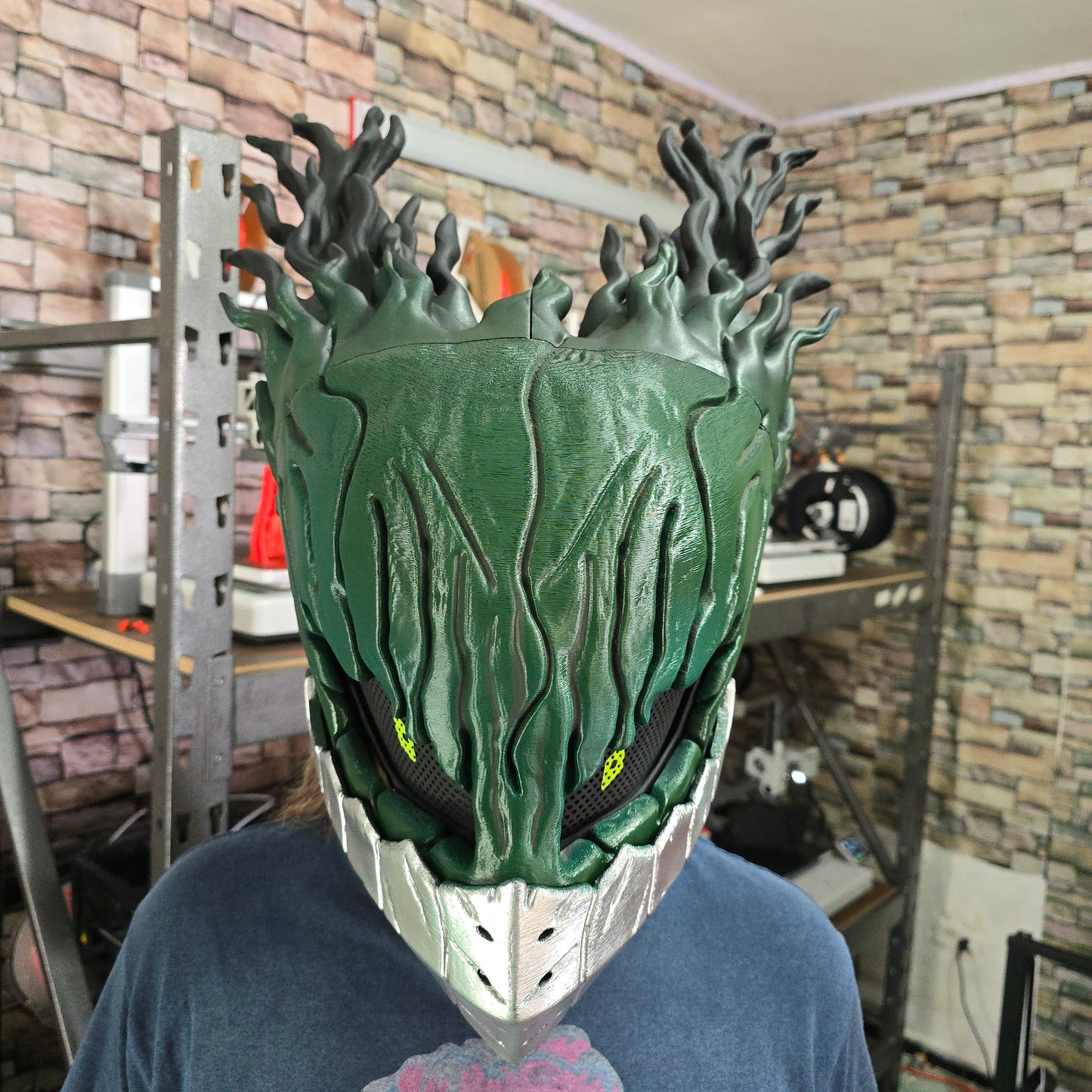 Casco magnético de Deku Vigilante impreso en 3D