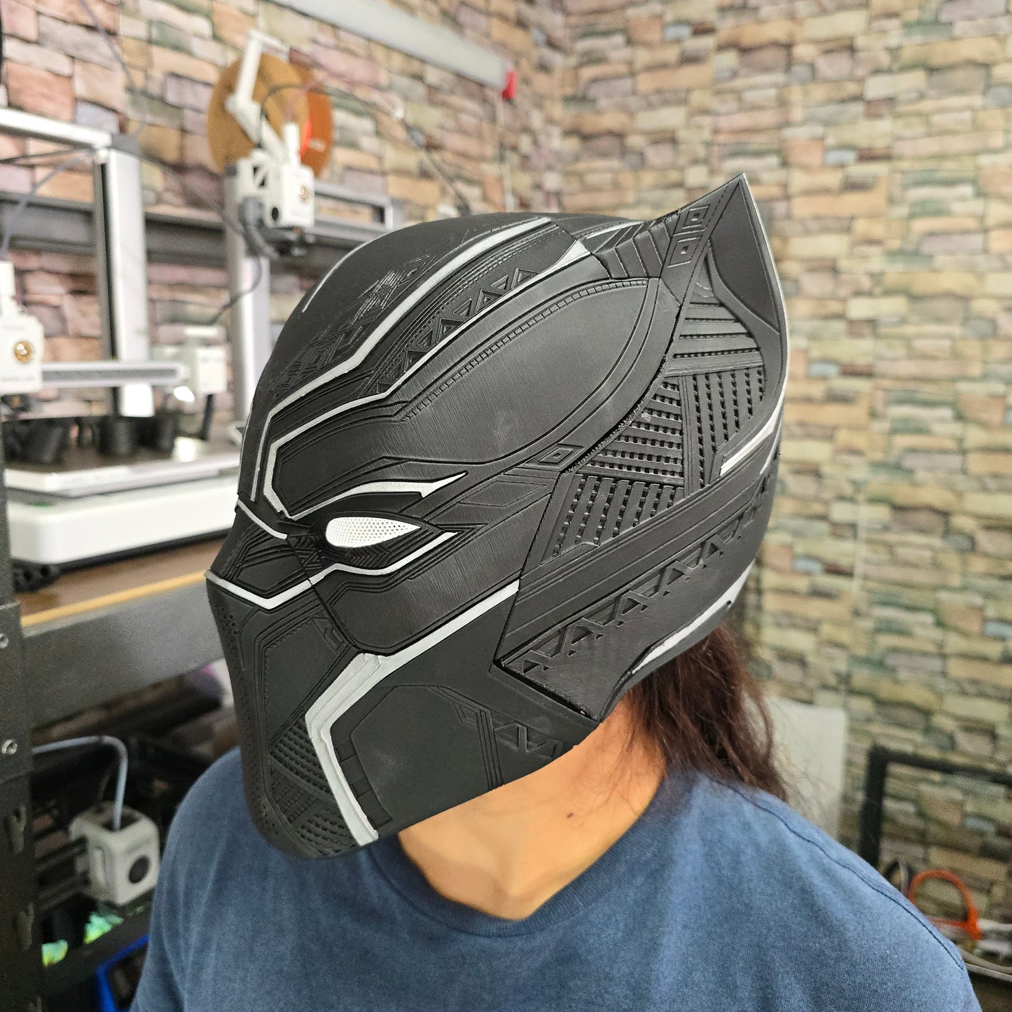 Casco de Black Panther magnetico impreso en 3D