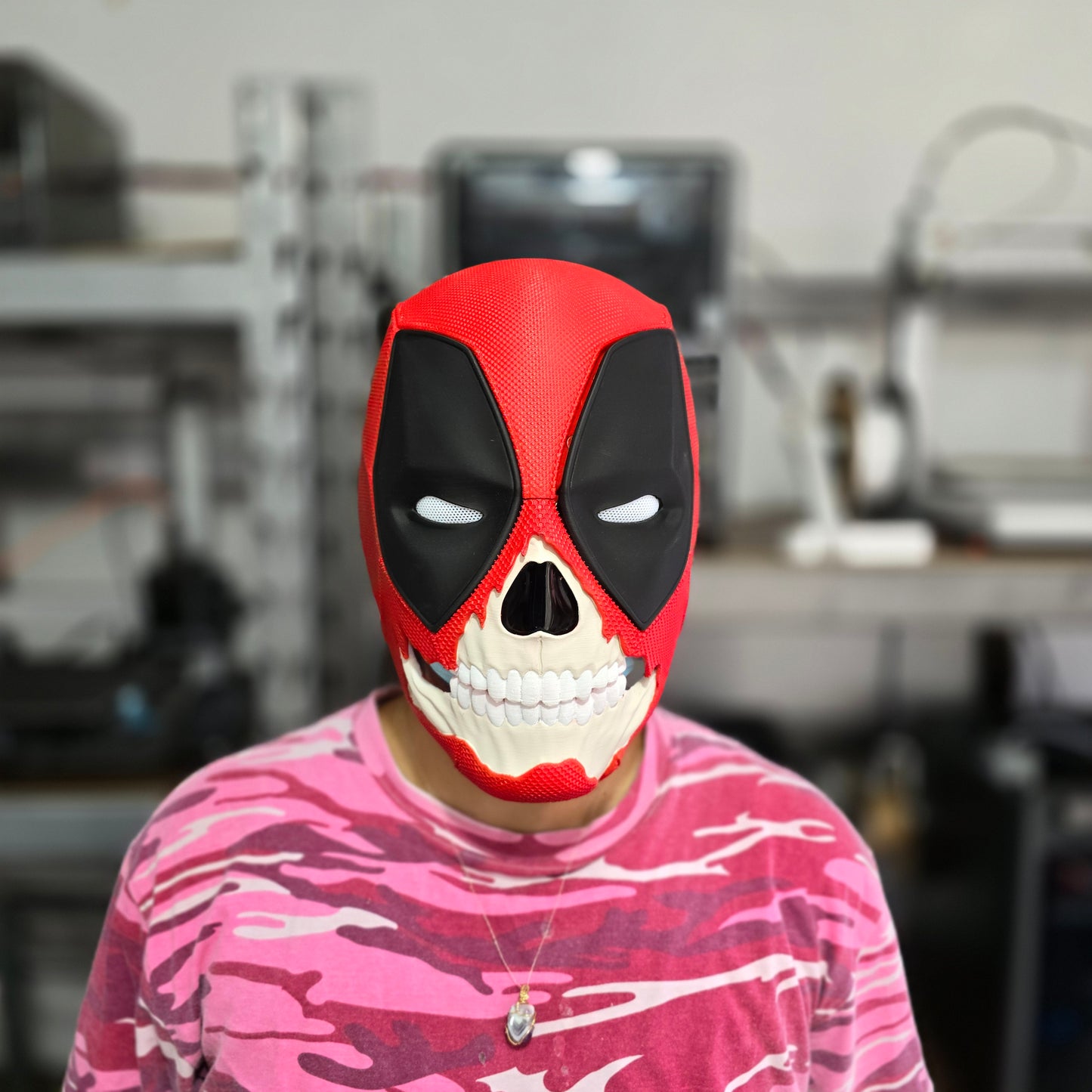 Máscara magnética de Deadpool 3 con 6 Pares de ojos intercambiables y mas