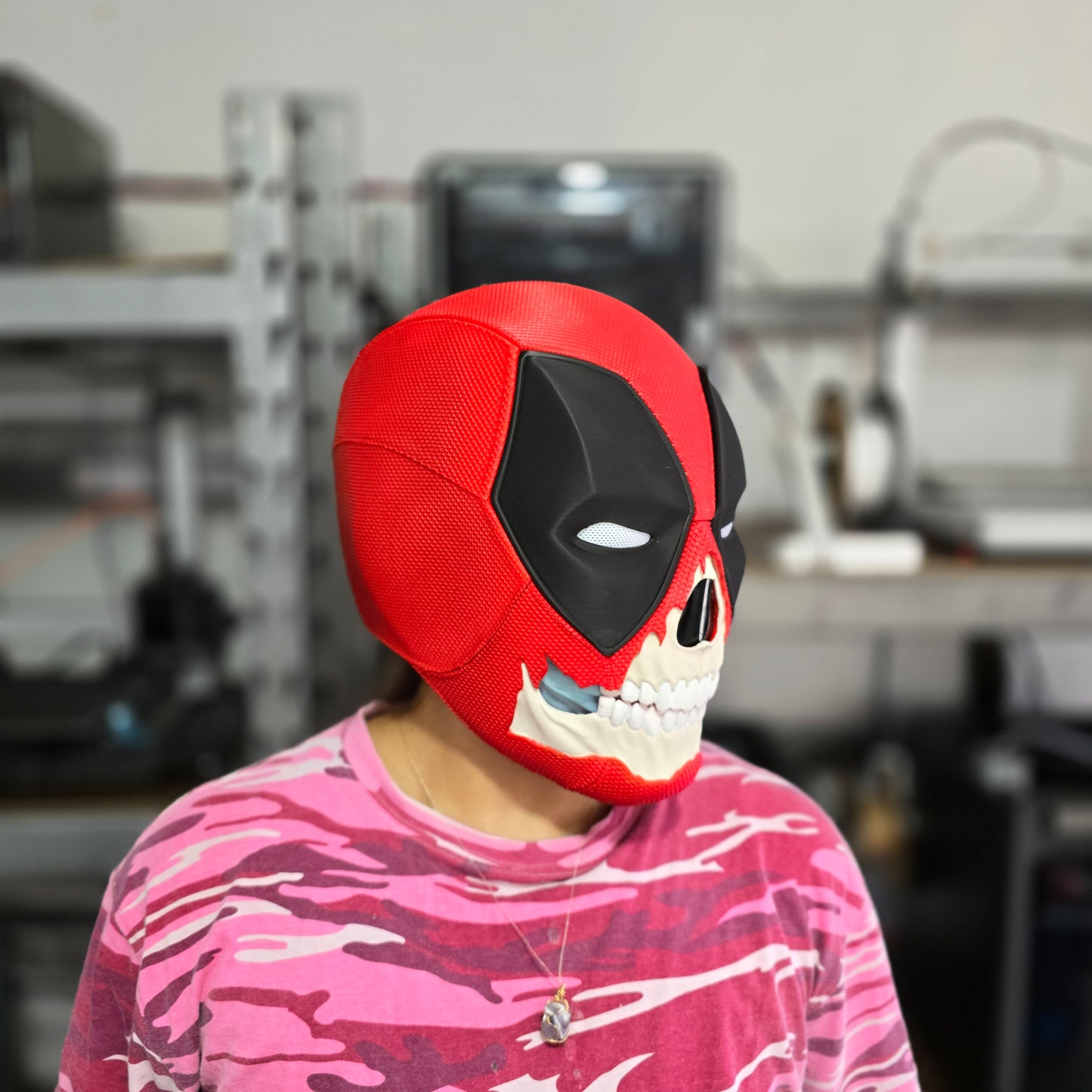 Máscara magnética de Deadpool 3 con 6 Pares de ojos intercambiables y mas