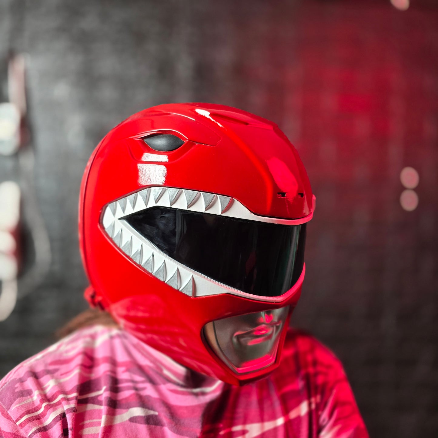 (Casco magnético de Power Ranger Red (Ranger Rojo)