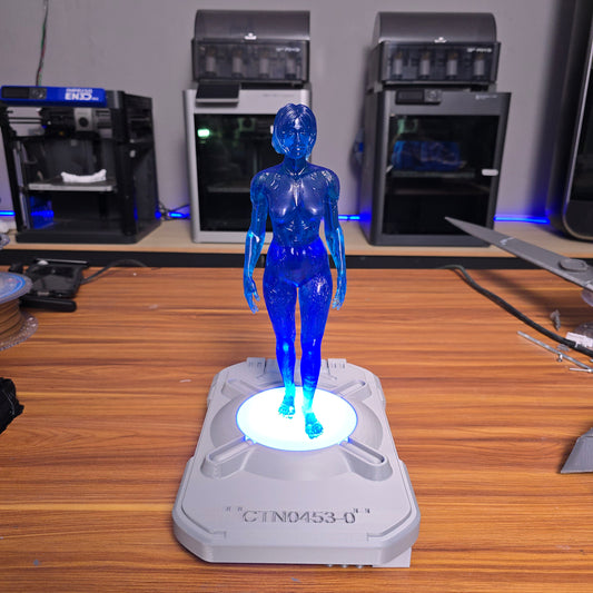 Figura de Cortana (30 cm de alto) impresa en Resina