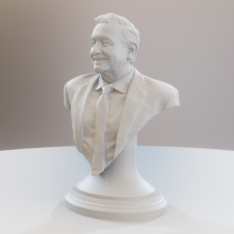 Busto de Andrés Manuel López Obrador AMLO impreso en 3D