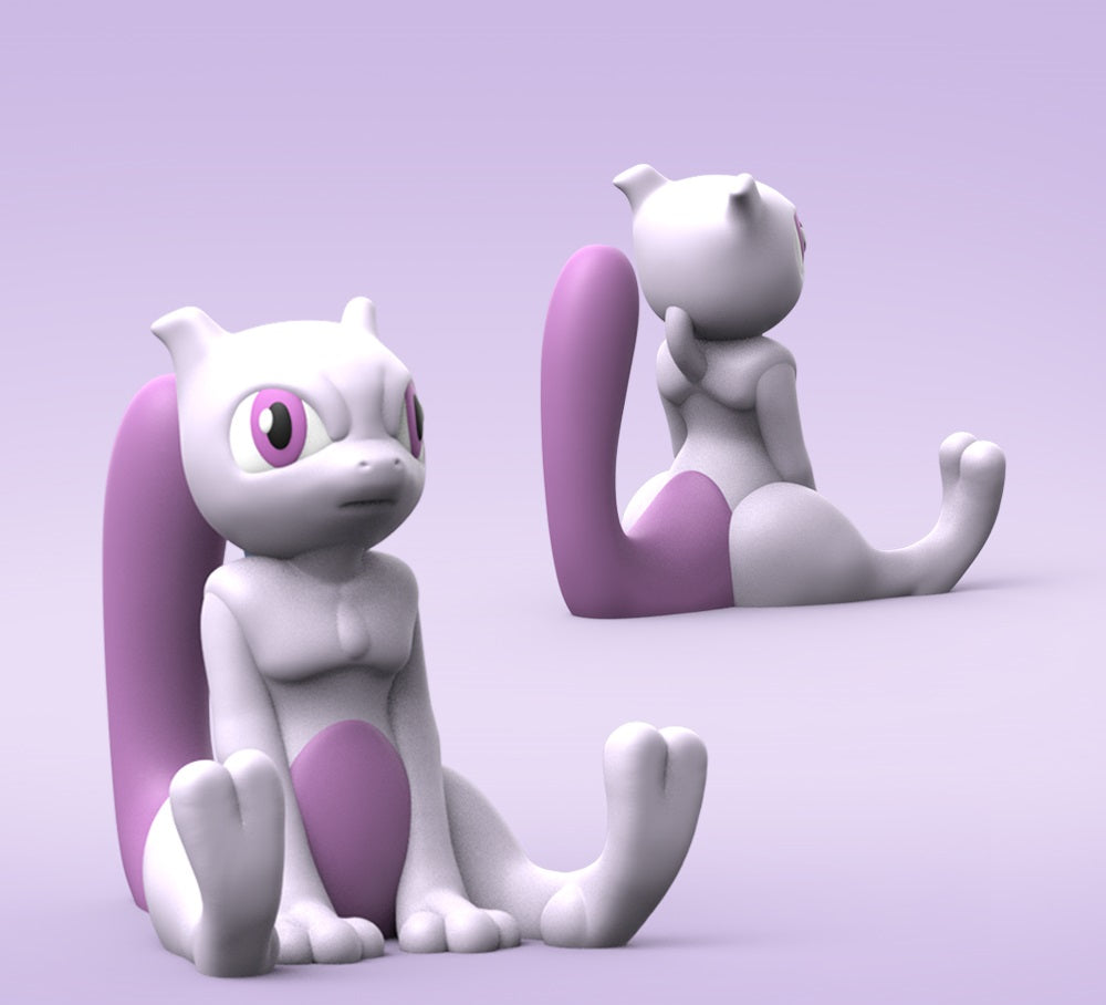 Alcancía de Mewtwo impresa en 3D