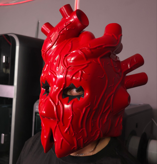 Mascara magnetica personaje Shin de Dorohedoro impresa en 3D
