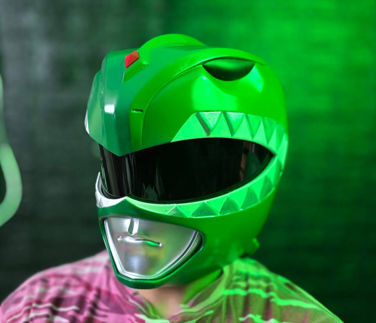 Casco magnético de Power Ranger Green