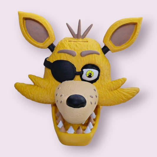 Alcancía de Foxy de FNAF impresa en 3D