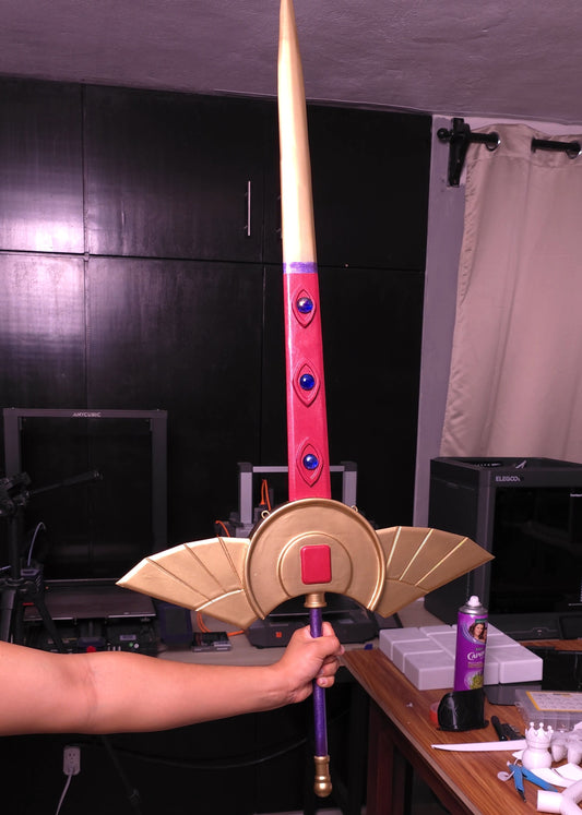 Espada impresa en 3d del Emperador Zero Lelouch de CODE GEASS