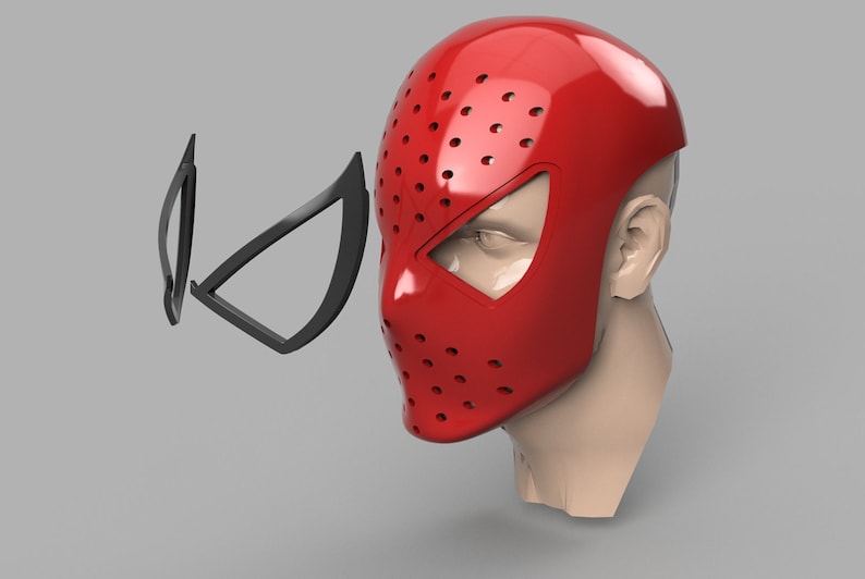 Face Shell de Spiderman impreso en 3D