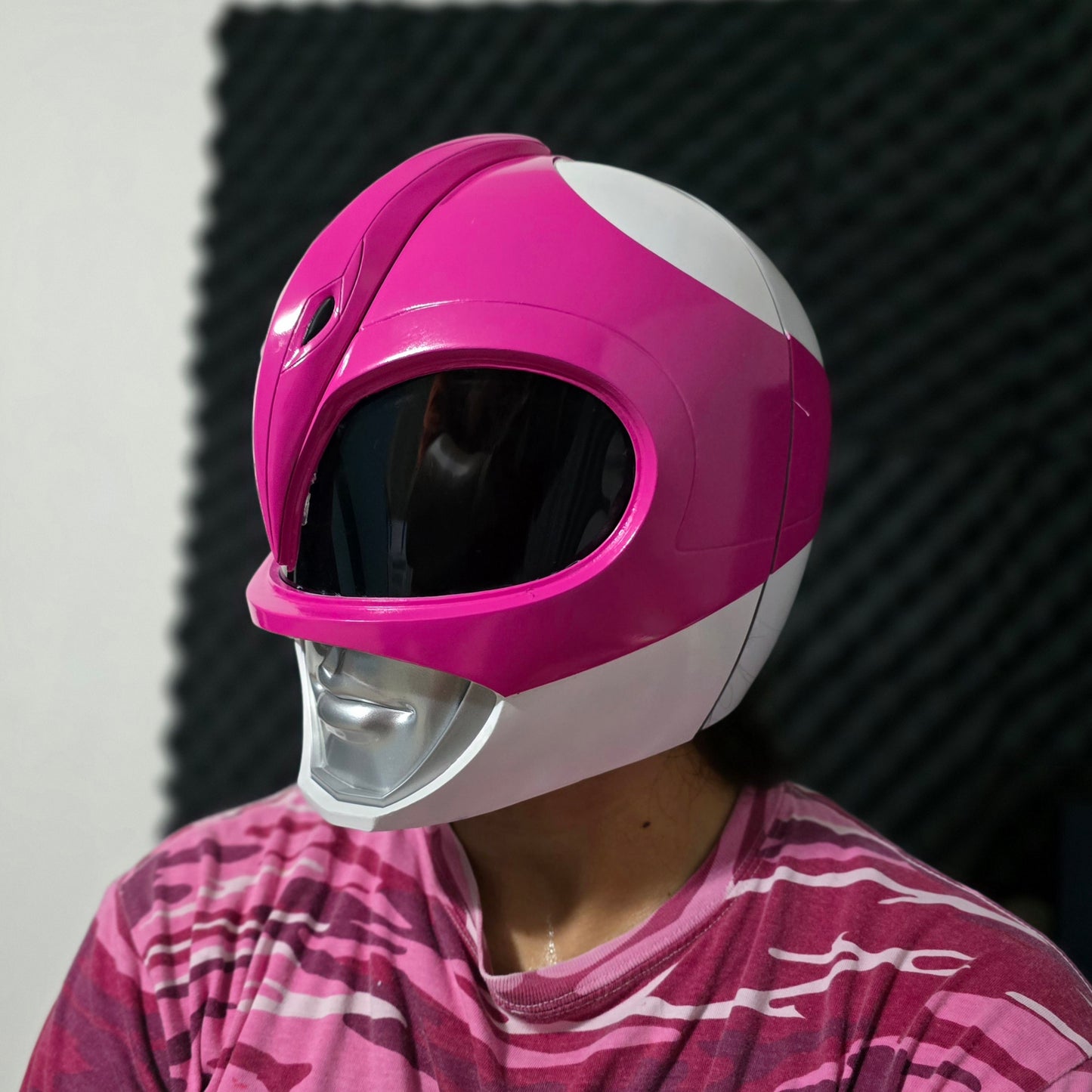 Casco magnético de Power Ranger Pink (Ranger Rosa)