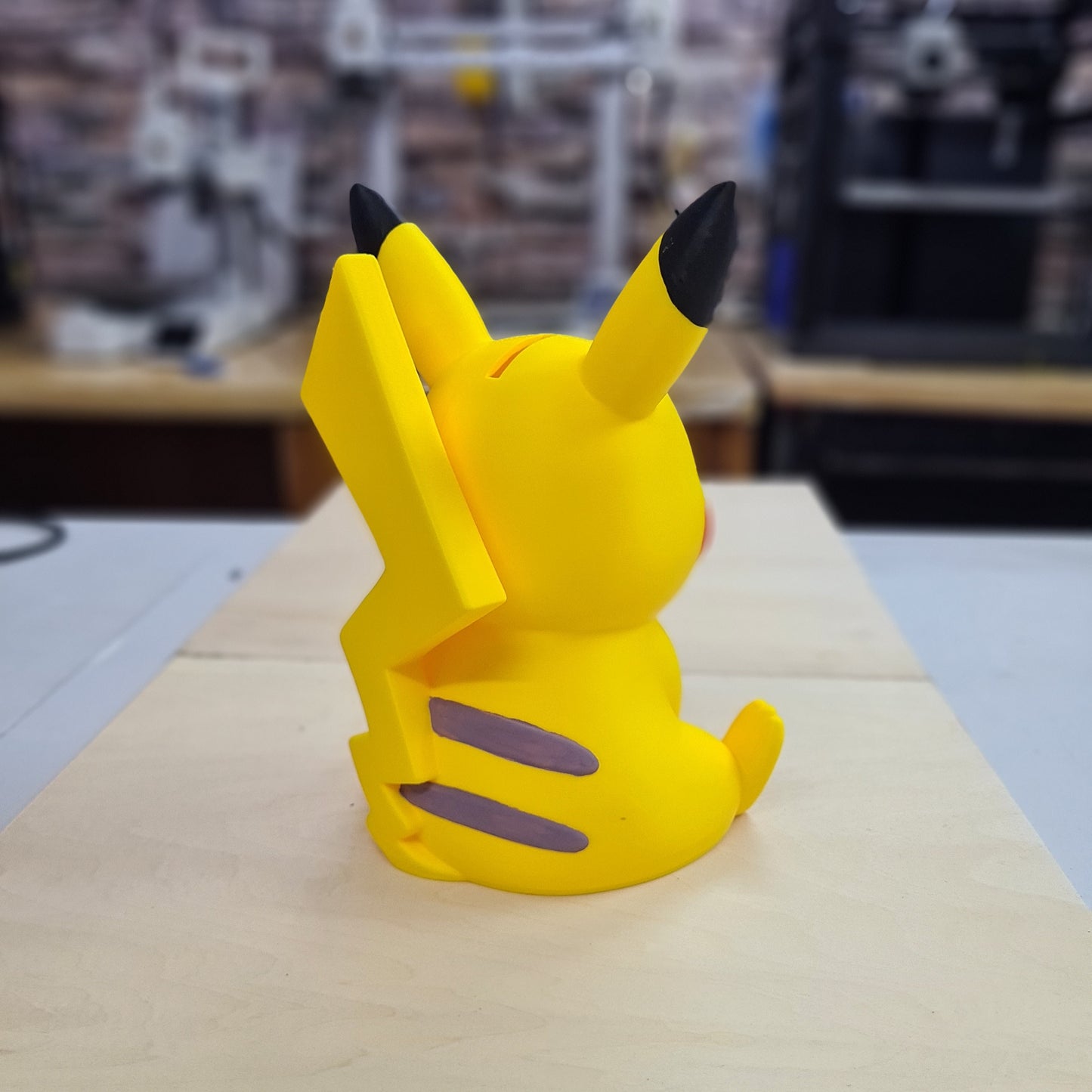 Alcancía de Pikachu impresa en 3D