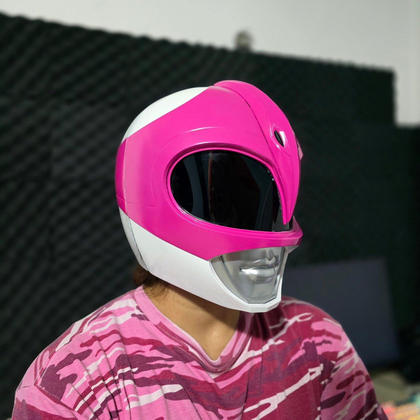 Casco magnético de Power Ranger Pink (Ranger Rosa)