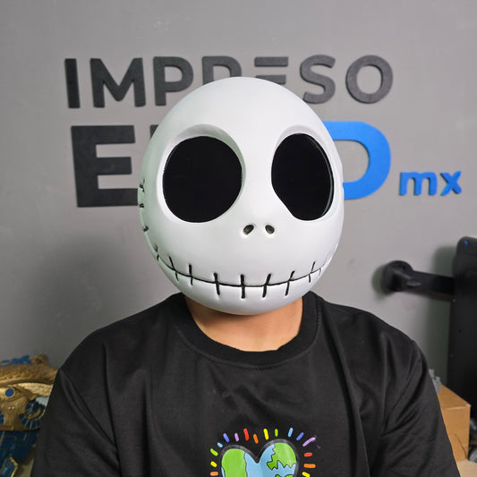 Mascara magnetica para Halloween de Jack Skellington impresa en 3D